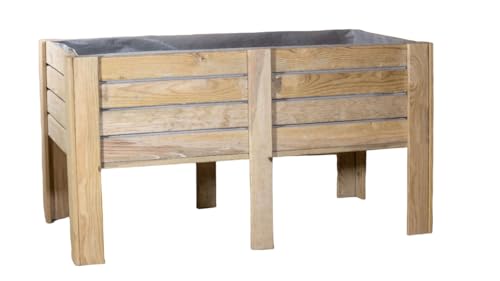 Vidahuerto Mesa de Mesa Cultivo Especial hortalizas con 40 cm de Profundidad. Malla geotextil incluida. (200X80X80 CM)