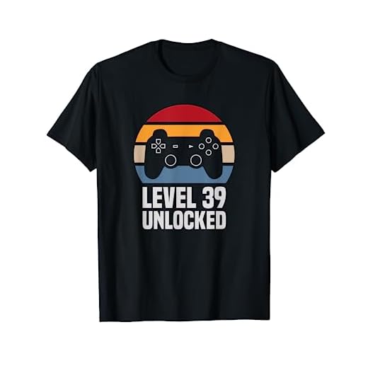 Level 39 Unlocked 39º Cumpleaños 39 Años Videojuego Camiseta