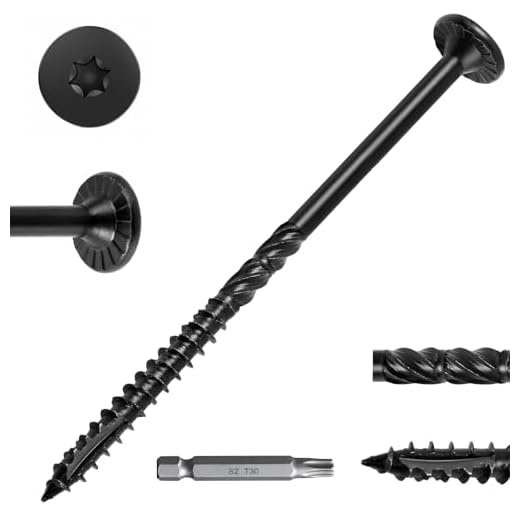 Heavy-Duty Black Wood Screws