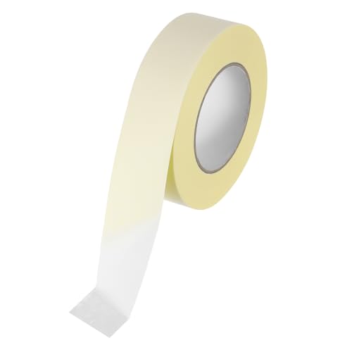 Image of MECCANIXITY Insulating Acetate Cloth Adhesive Tape, 1.6in x 98ft White Electrical Heat Resistant Fabric Tape with Paper for Laptop Electric Automotive Guitar Repair Wire Harness