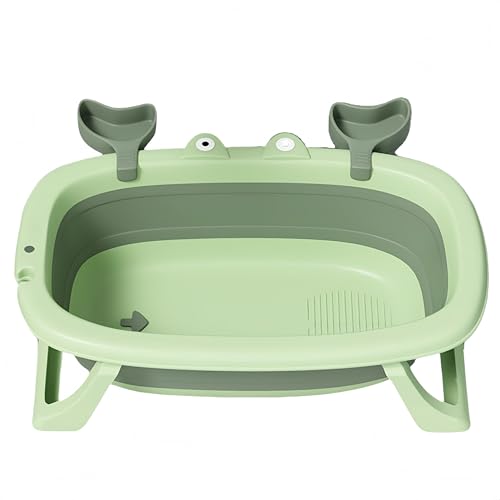 ペット用バスタブ柔らかいクッション付きのポータブル子犬用バスタブ簡単にお風呂に入れて簡単に保管できる小型および中型ペット用の犬用バスタブ排水穴付き折りたたみ式犬用品 洗面器 折りたたみ式 猫 ペット専用用品猫用浴槽テディ小型犬用浴槽 (フルーツグリーン)