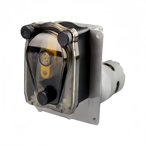 Peristaltic Pump 203KA OEM Food Grade Liquid Dosing Beverage Soybean Milk Vending Filling Machine Industrial High Flow 24V with Silicone Tubing (203KA/ZL-135R-S24#, 380ml/min)