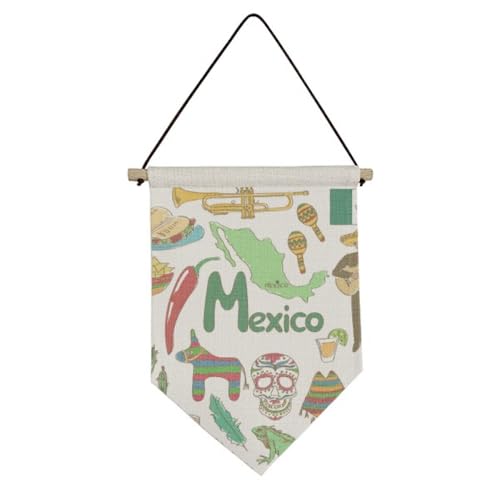 Drapeau national mexicain d'art mural en toile haut de gamme paysage nature