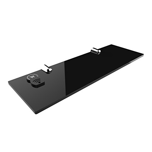Estantería de pared para baño, oficina o dormitorio, acrílico, fijación segura, 300 x 100 mm
