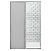 RecPro RV Pleated Folding Shower Door and Frame | Sliding, Retractable, Wrinkle Free | Gray | 36" x 57"