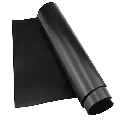 Heavy Duty Rubber Sheet,40x40x 1 8 Inch High Temperature Heat Protection Silicone Large Waterproof Styrene Butadiene Rubber Sheet Black
