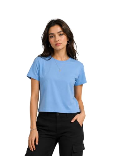 Image of Women's Plain Cotton T-Shirt