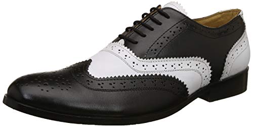 HiRELS Mens Dual Color Black and White Leather Brogues 9 (B00MN5NIJK) Amazon Price History, Amazon Price Tracker