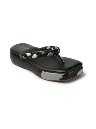 ICONICS Womens Slip On Comfortable Sandals for Daily Work Casual Use I ICN-ST-Wn-50 Black 5 Kids UK (B0CK2BFSWQ) Amazon Price History, Amazon Price Tracker