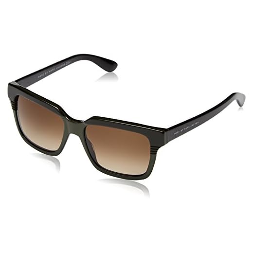 Marc By Marc Jacobs Unisex rektangulära solglasögon, storlek en storlek, brun