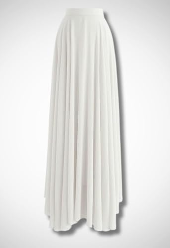 Image of Women's Full Length Georgette Long Skirt- Lehenga with 8 Meters Maxi Flare