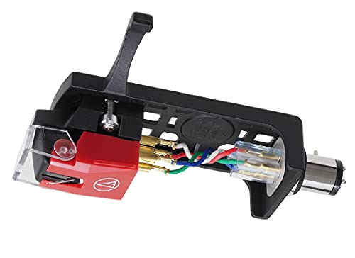 Audio Technica VM540ML/H Dual Moving Magnet Phono Cartridge/Headshell Combo Kit with MicroLine Stylus 1/2″ Mount (Black/Red) - Les Beatles, Paul McCartney, John Lennon, RIngo Starr, George Harrison Audio Technica VM540ML/H Dual Moving Magnet Phono Cartridge/Headshell Combo Kit with MicroLine Stylus 1/2" Mount (Black/Red)