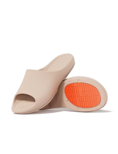 Image of KENROLL KM228 Non Slip Shower Shoes, Arch Support EVA Slides | rubber anti-slip outsole, cushioned sole, side drainage, toe protection, ideal for seniors adults family, bathroom pool beach