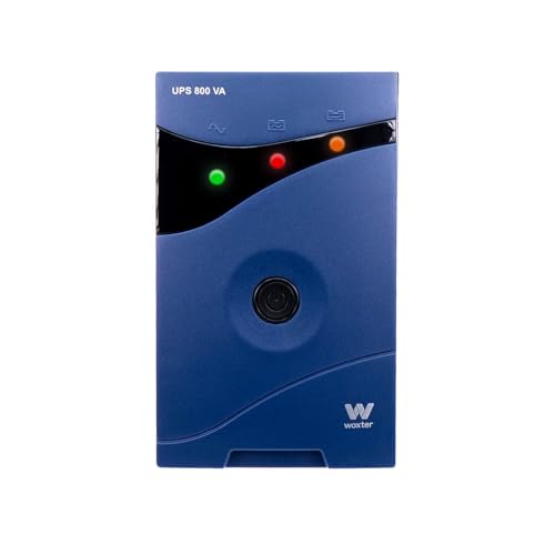 Woxter UPS 800 VA - Sistema de alimentación ininterrumpida SAI (800VA/480 Watts, Autonomía Aprox 8-15 Minutos)