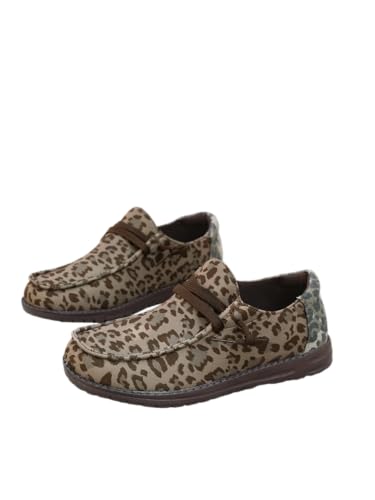 Women's Leopard Print Sneakers – Playful Fashion-Forward Casual Shoes – Cute & Comfortable Walking Shoes for Daily Wear