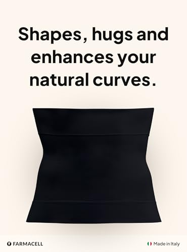 Farmacell Waist Trainer for Men Made in Italy - Seamless Tummy Control Shapewear - Slimming Girdle for Stomach - 4052