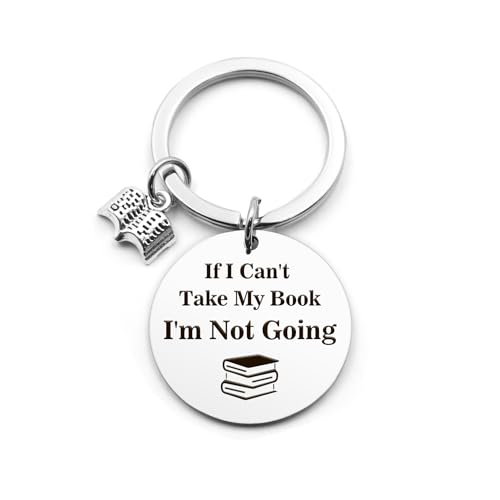 Book Lover Gifts Keyring Christmas Gifts for Book Lovers Bookish Gift Presents for Bookworms Secret Santa Gift Reading Presents for Bookworms Keychain for Birthday Christmas Halloween Valentines