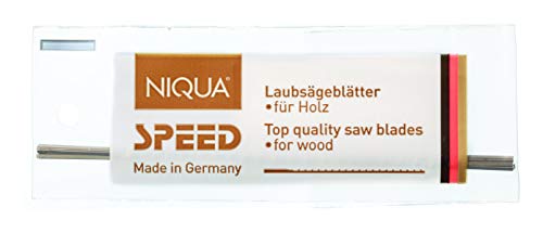 Laubsägeblätter NIQUA SPEED Holzlaubsägeblätter Nr: 7 - Dutzend (12 Stück) - 0,42 x 1,10 x 130 mm - Sägeblatt Werkzeug zum Sägen von weichem Holz Cover