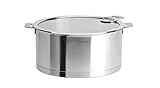 Cristel Strate Saucepan, 1 quart, Silver