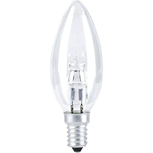 10 x 18 W E14 à économie d'énergie halogène dimmable Transparent Bougies E14/petit culot à vis SES/23 W Sortie de lumière