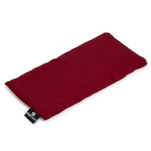 Yoga Studio Eye Pillow | 100% Organic Cotton Cover | Linseed Yoga Pillow | Stress Relief Weighted Eye Mask for Yoga, Relaxation, Tired Eyes, & Headaches