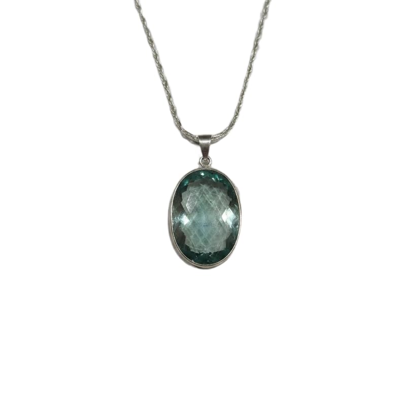Pendentif quartz bleu naturel collier idéal pour sublimer vos tenues bohèmes d'été