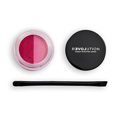 Image of Revolution Relove Water Activated Eye Liner Double Up Long Stay Smudge-Proof Red & Yellow (Pink & Red)