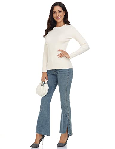 Image of Rocorose Sweaters for Women Long Sleeve Crewneck Lightweight Fall Outfits