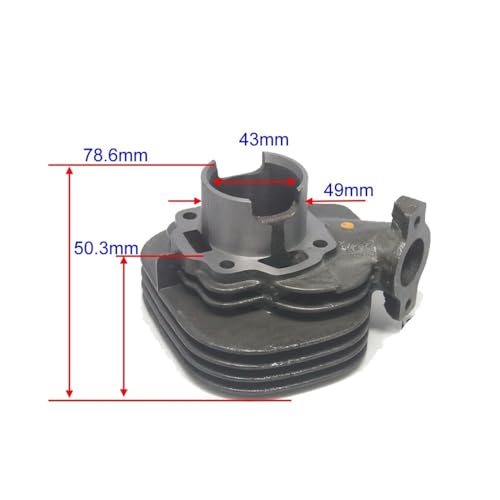 Kit cylindre piston 43mm contre la perte de puissance scooter TB60