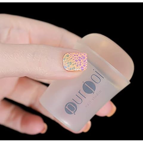 Nail Art Jumbo Clear Jelly Nail Clear Nail Stamping Stamper XL-Clear Nail Art Stamping Stampers Clear Jelly Nail Art Stamping Soft Squishy Nail Art Kit DIY Nail Stampers (Jumbo Clear Stamper 4.0 CM) Cover