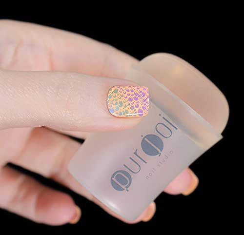 Nail Art Jumbo Clear Jelly Nail Clear Nail Stamping Stamper XL-Clear Nail Art Stamping Stampers Clear Jelly Nail Art Stamping Soft Squishy Nail Art Kit DIY Nail Stampers (Jumbo Clear Stamper 4.0 CM)