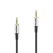 Produktbild Sonero® premium Audiokabel mit Nylon Mantel, 3.5mm Klinke, 0,50m, vergoldete Kontakte, schwarz