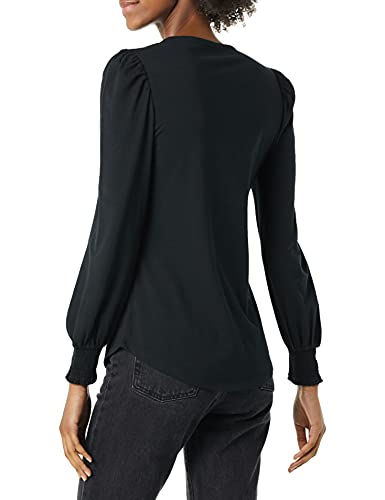Amazon Essentials Women's Long-Sleeve Crewneck Smocked Cuff T-Shirt - Image 3
