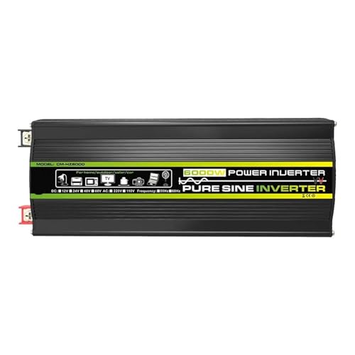 Convertisseur puissance 6000W transformateur tension DC 12V vers AC 220V
