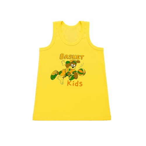Image of Kidbea 100% Organic Soft Cotton Muslin Sleeveless Jhabla for Baby Boys | Regular Fit Vest for Infant Summerwear Set I GOTS Certified