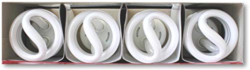 Satco S6238 Light Bulb Pack Of 4 Mini Spiral Compact Fluorescent Cfl 13W, 3500K Neutral White, 900 Lumens, E26 Medium Base, 120V, T2 Shape, 82 Cri, 60W Equivalent; 4 Bulbs Total #TOP3