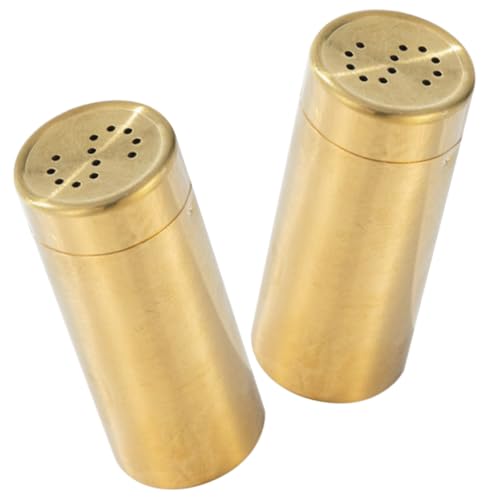 GRIRIW 2pcs Seasoning Dispenser Elegant Condiment Jars for Spices Salt Kitchen Decor Easy to Clean Reusable for Home Restaurant Use