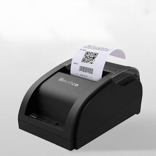Mini-imprimante thermique Walmeck 58 mm sans fil BT USB pour codes-barres iOS
