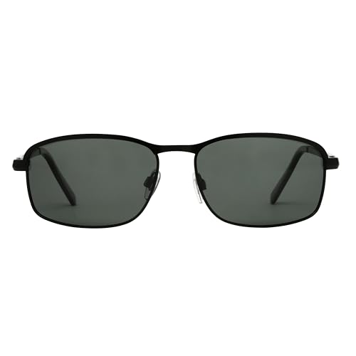 DOCKERS Men's Anders Sunglasses Rectangle, Black, 60mm2