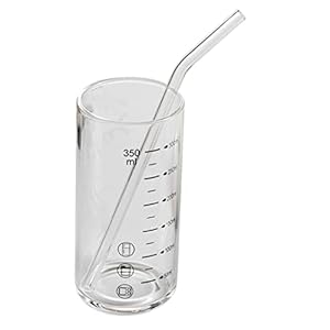 Cabilock Glazen Stro Melk Cup Heldere Sap Mokken Meten Water Beker Koffie Kopje Melk Pudding Jelly Dessert Containers Houder Soda Bier Ijs Whisky Cup