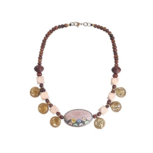 Image of AAKRITI ART CREATIONS Handcrafted Ethnic & Tribal Necklace Collection | Dhokra, Boho, Talisman & Statement Designs | Artisan Collar, Pendant & Lariat Jewelry for Women