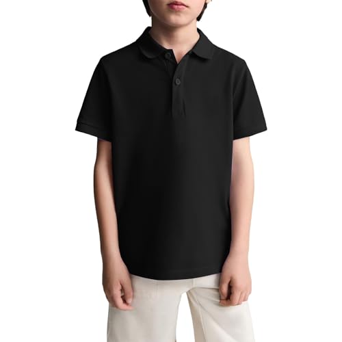 Boys' Polo Shirts Short Sleeve School Uniform Classic Soft Lightweight Top
