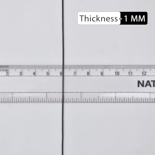 Embroiderymaterial Zardozi Spring Material,French Wire(Dapka) For Jewellery and Embroidery Purpose,1MM, Smooth Finish, Black Color(100 Gram)