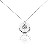 KUIYAI Collier avec paroles de chanson « She Means Everything To Me » pour fans de chanteur, Acier inoxydable
