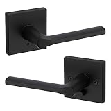 Kwikset 91550-034 Lisbon Door Lever, Matte Black