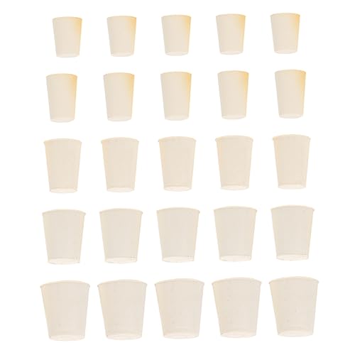 NAMOARLY 50pcs Solid Rubber Stopper Tapered Flask Plug Cap Sealing Sink Drain Stopper