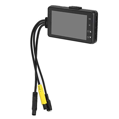 Telecamere per motociclette DVR, Registratore video moto con doppia lente 1080P/480P, IP68 impermeabile, LCD 3 pollici