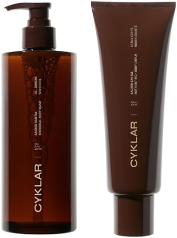 CYKLAR - Nutrient Rich Body Cream + Sensorial Body Wash - Bundle - Sacred Santal Fragrance
