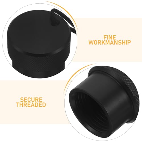 Tapa roscada para válvula de tanque de buceo DIN, accesorio antipolvo Mikinona negro 3