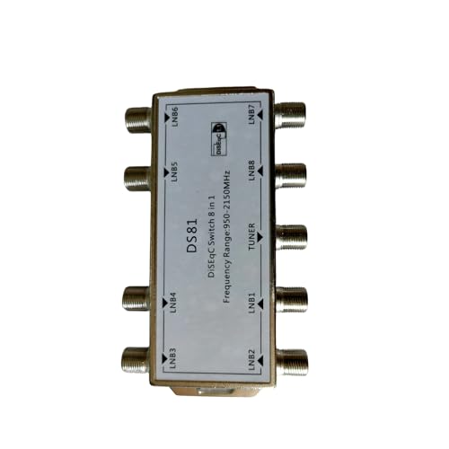 Kaeltsyn Signaux satellites avancés à 8 canaux commutant via un seul câble coaxial et faible consommation d'énergie 12 V à 20 V changement